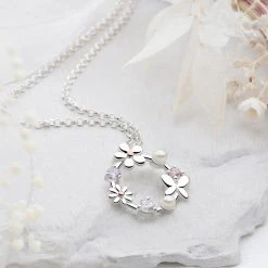 Meadow Wreath Chain -Silver Store CHN1359 01