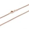 Rose Gold Box Chain 45cm