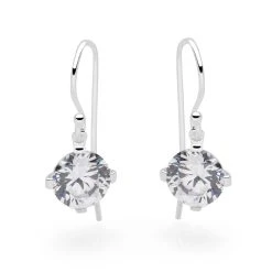 Bedazzle Earrings (Clear) -Silver Store E1913 03