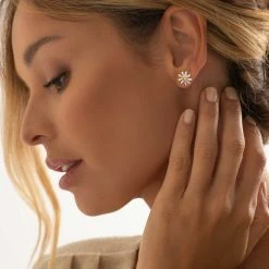 Daisy Studs -Silver Store E3469 02