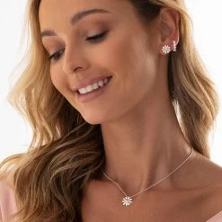 Daisy Studs -Silver Store E3469 04