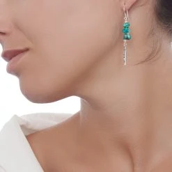 Navajo Winds Earrings -Silver Store E4483 02