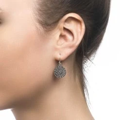 Silver Mandala Earrings -Silver Store E4497 02