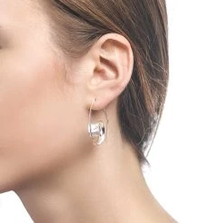 Streamer Earrings -Silver Store E4611 01