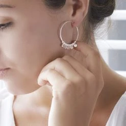 Carnival Hoops -Silver Store E4740 02