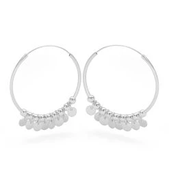 Carnival Hoops -Silver Store E4740 03
