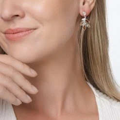 Flame Tree Earrings -Silver Store E4860 02