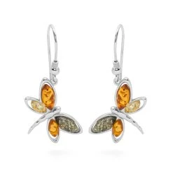 Desert Dragonfly Earrings -Silver Store E4871 03