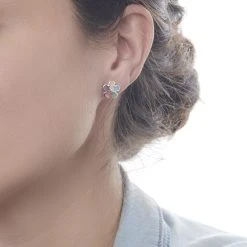 Magical Daisy Studs -Silver Store E4977 02