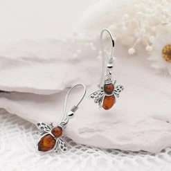 Honey Bee Earrings -Silver Store E5003 01