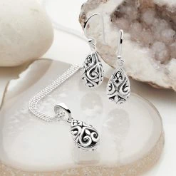 Java Rain Earrings -Silver Store E5030 04