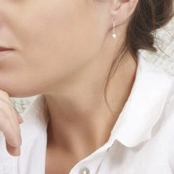 Bijou Bead Earrings -Silver Store E514 01