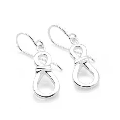 Infinity Knot Earrings -Silver Store E5235 03