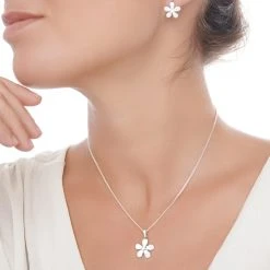 Daisy Dew Studs -Silver Store E5270 03