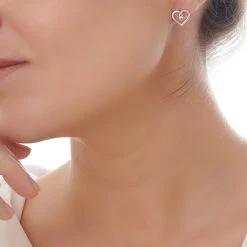 Bright Love Studs -Silver Store E5343 02