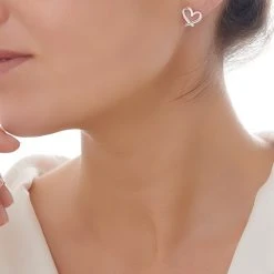 Mon Amore Studs -Silver Store E5347 02