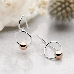 Rosen Moon Earrings -Silver Store E5360 01