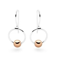 Rosen Moon Earrings -Silver Store E5360 03