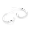 Molten Silver Hoops