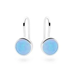 Opal Mirror Earrings -Silver Store E5376 03