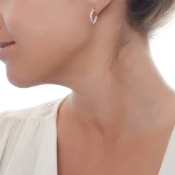 Mini Rope Hoops (Large) -Silver Store E5391 02