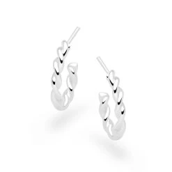 Mini Rope Hoops (Large) -Silver Store E5391 03