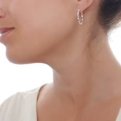 Billie Hoops -Silver Store E5412 02