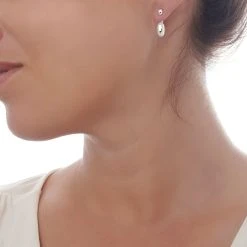 Doti Bead Earrings -Silver Store E5430 02