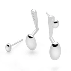 Doti Bead Earrings -Silver Store E5430 03