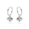 Lotus Charm Hoops