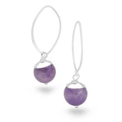 Amethyst Bauble Earrings