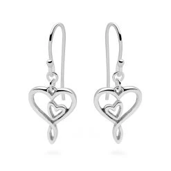 Mother And Daughter Earrings -Silver Store E5482 03