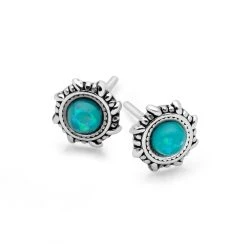 Azure Sun Studs