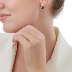 Midnight Nero Earrings -Silver Store E5530 04