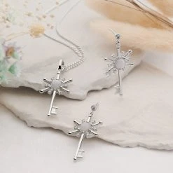 Mystic Key Earrings -Silver Store E5539 01