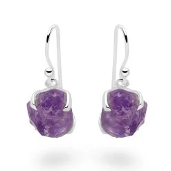 Amethyst Muse Earrings 8 Amethyst Muse Earrings -Silver Store E5548 03