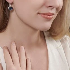 Ocean Depths Earrings (Labradorite) -Silver Store E5552 04