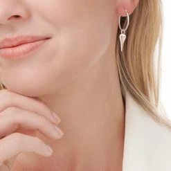 Amore Fusion Hoops -Silver Store E5576 04