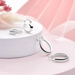 Bettie Hoops -Silver Store E5628 01