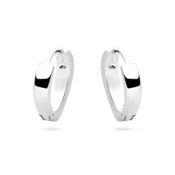 Squared Hoops -Silver Store E5657 03