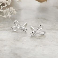 Scissor Studs -Silver Store E5666 01