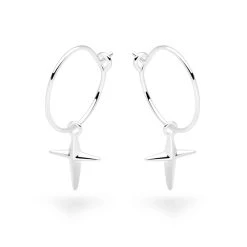 Guidance Charm Hoops -Silver Store E5687 03