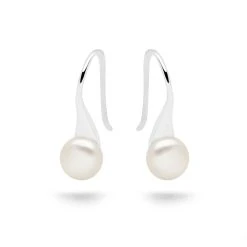 Pearl Cradle Earrings -Silver Store E5695 03