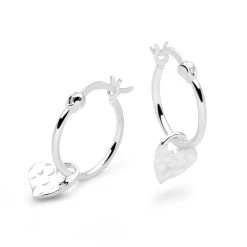 Dazzling Love Hoops -Silver Store E5704