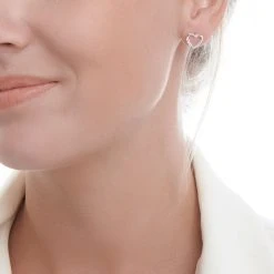 Precious Love Studs -Silver Store E5722 02