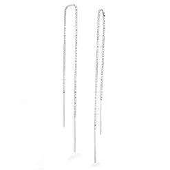 Silver Thread Earrings