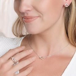 Sweetest Love Studs -Silver Store E5771 02