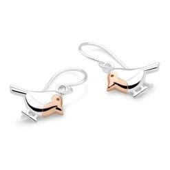 Winter Robin Earrings -Silver Store E5772 03