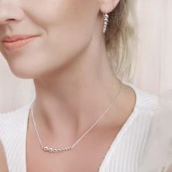 Balle Bead Earrings -Silver Store E5789 04