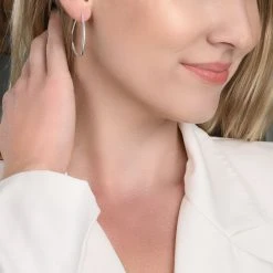 Tri-Halo Hoops -Silver Store E5801 02